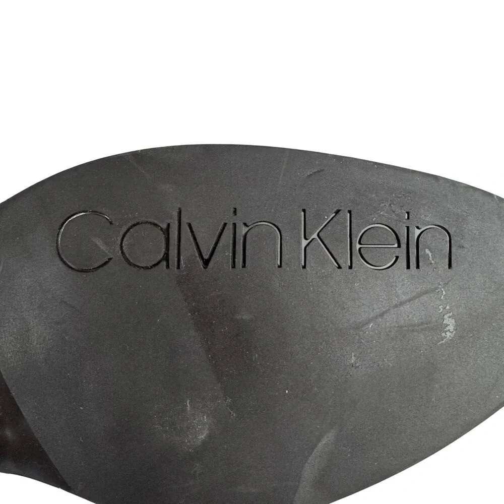 Calvin Klein Dark Brown Faux Suede Over Knee Stretch Boots Womens 8M